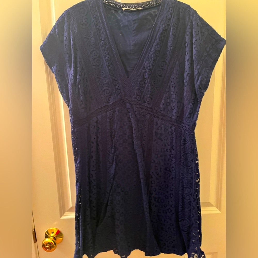 Mango crochet dress